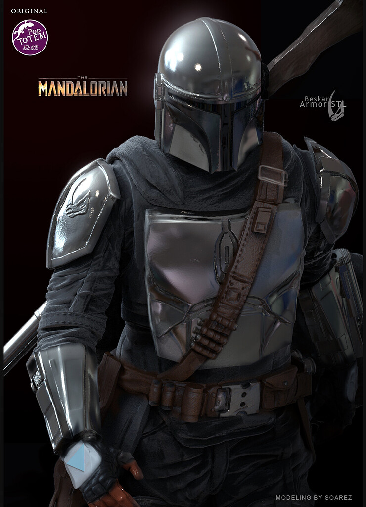 The mandalorian Beskar armor - ZBrushCentral The mandalorian Beskar armor - ZBrushCentral