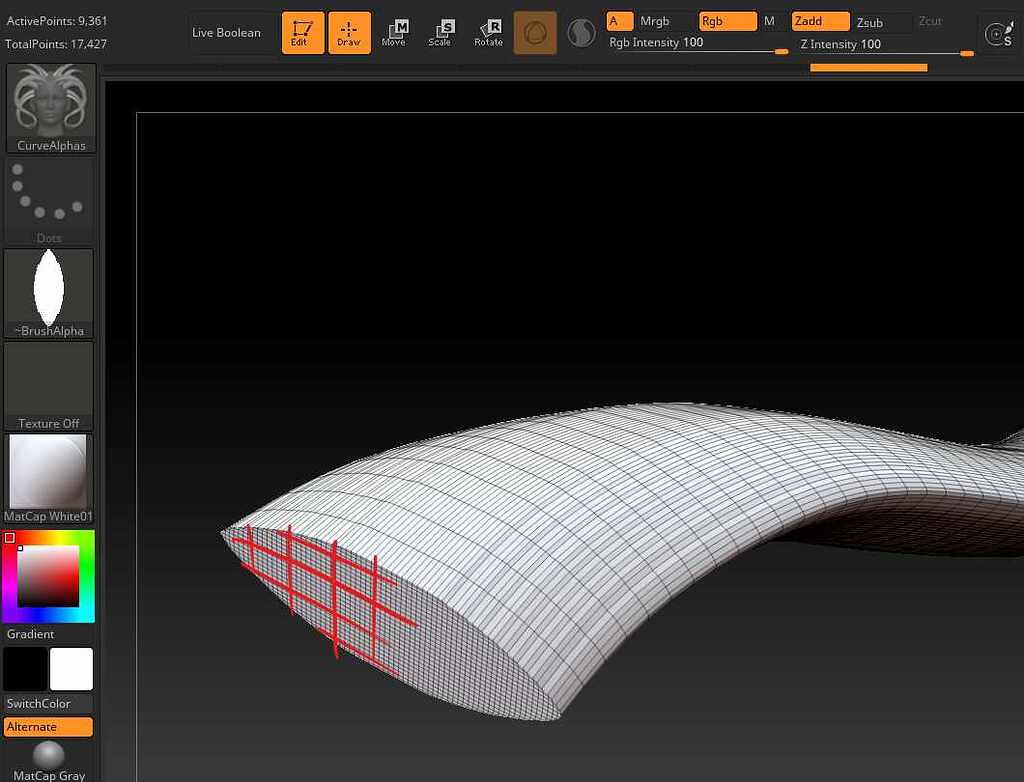 zbrush curve resolution
