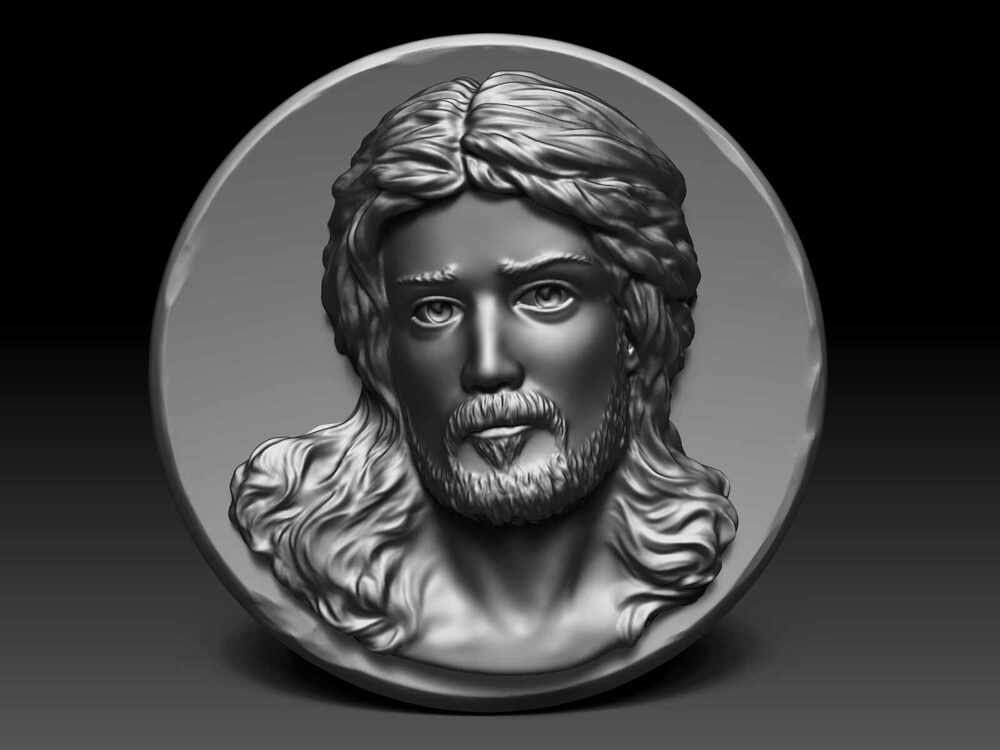 Jesus Christ - Portrait Bas-Relief - 4