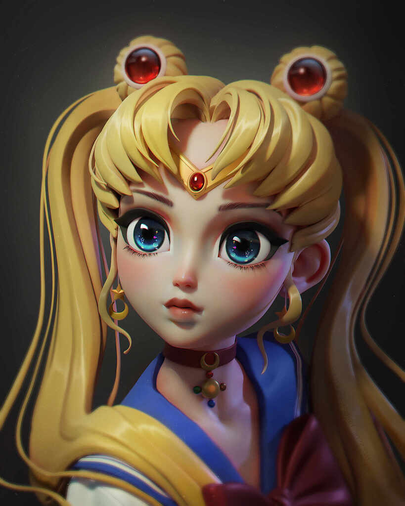 Tsukino usagi - ZBrushCentral