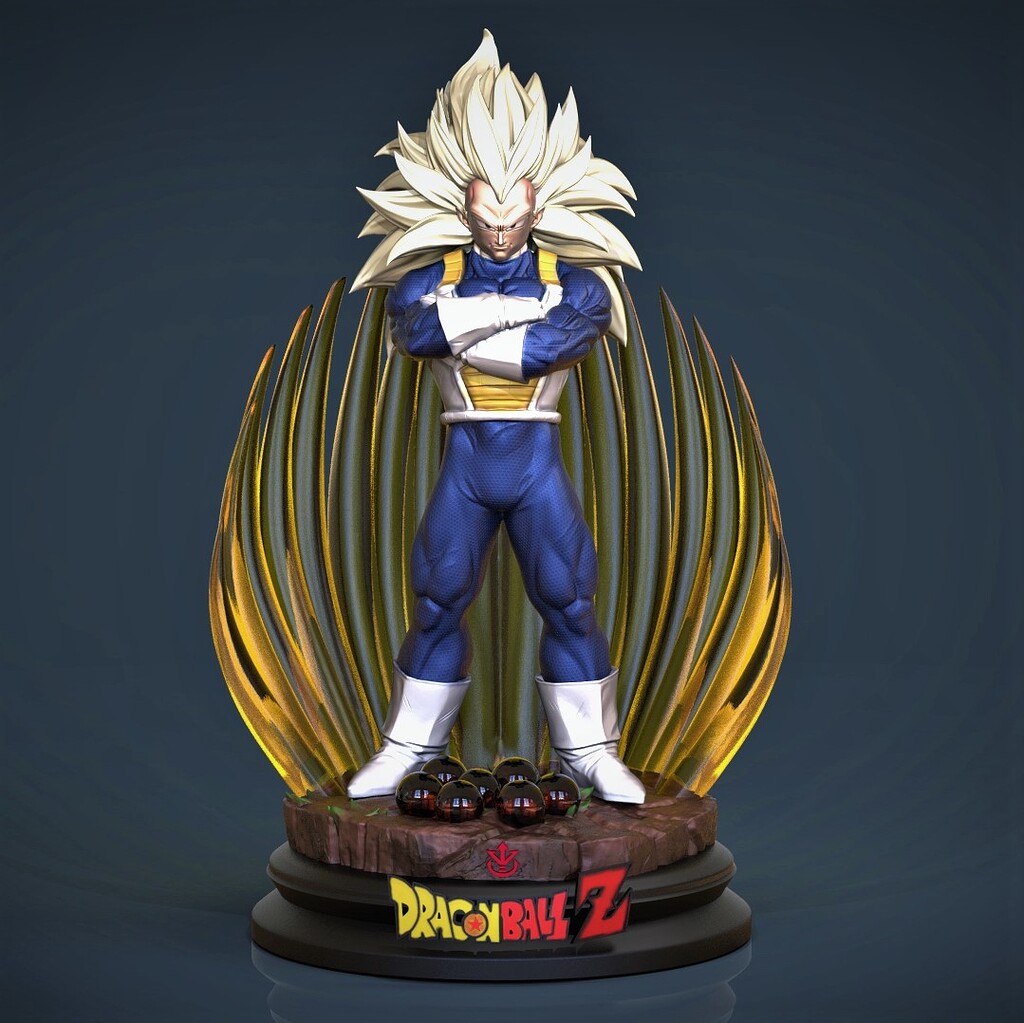 ArtStation - Vegeta super saiyan 2