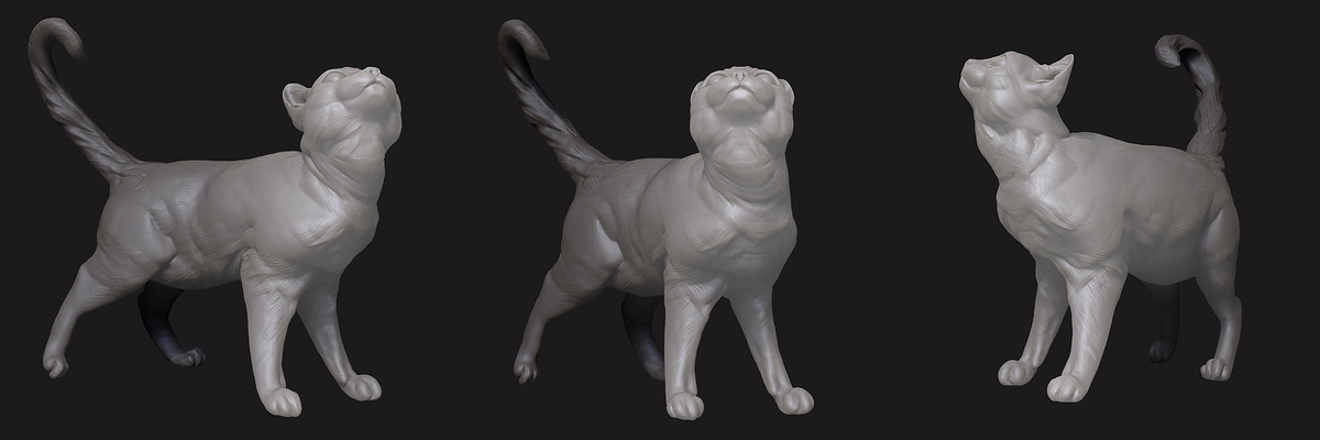Affectionate Cat of the book Tuf Voyaging by George R.R. Martin_sculpted by Darya Girina_2