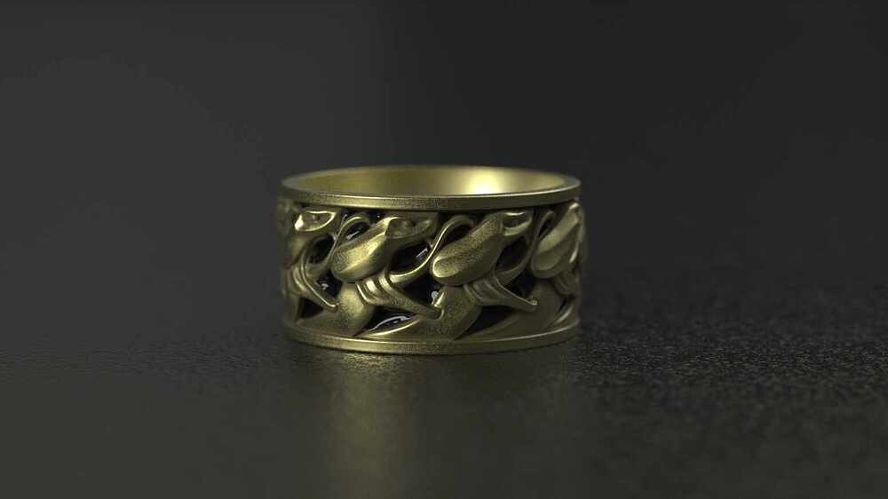 Serpents Ring_Enamel&Gold