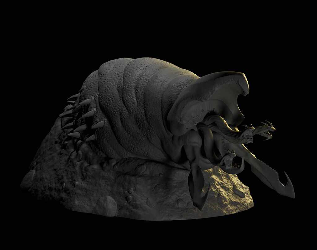 Graboid Tremors fanart ZBrushCentral