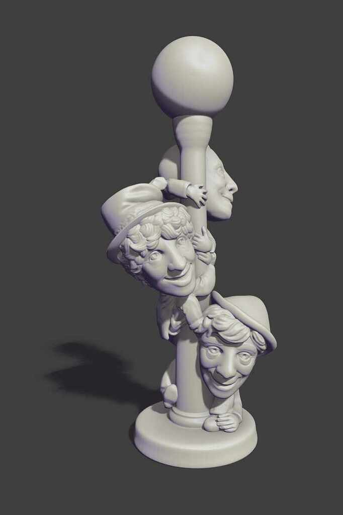 From the archives of my ZBrush journey my first demo project teaching