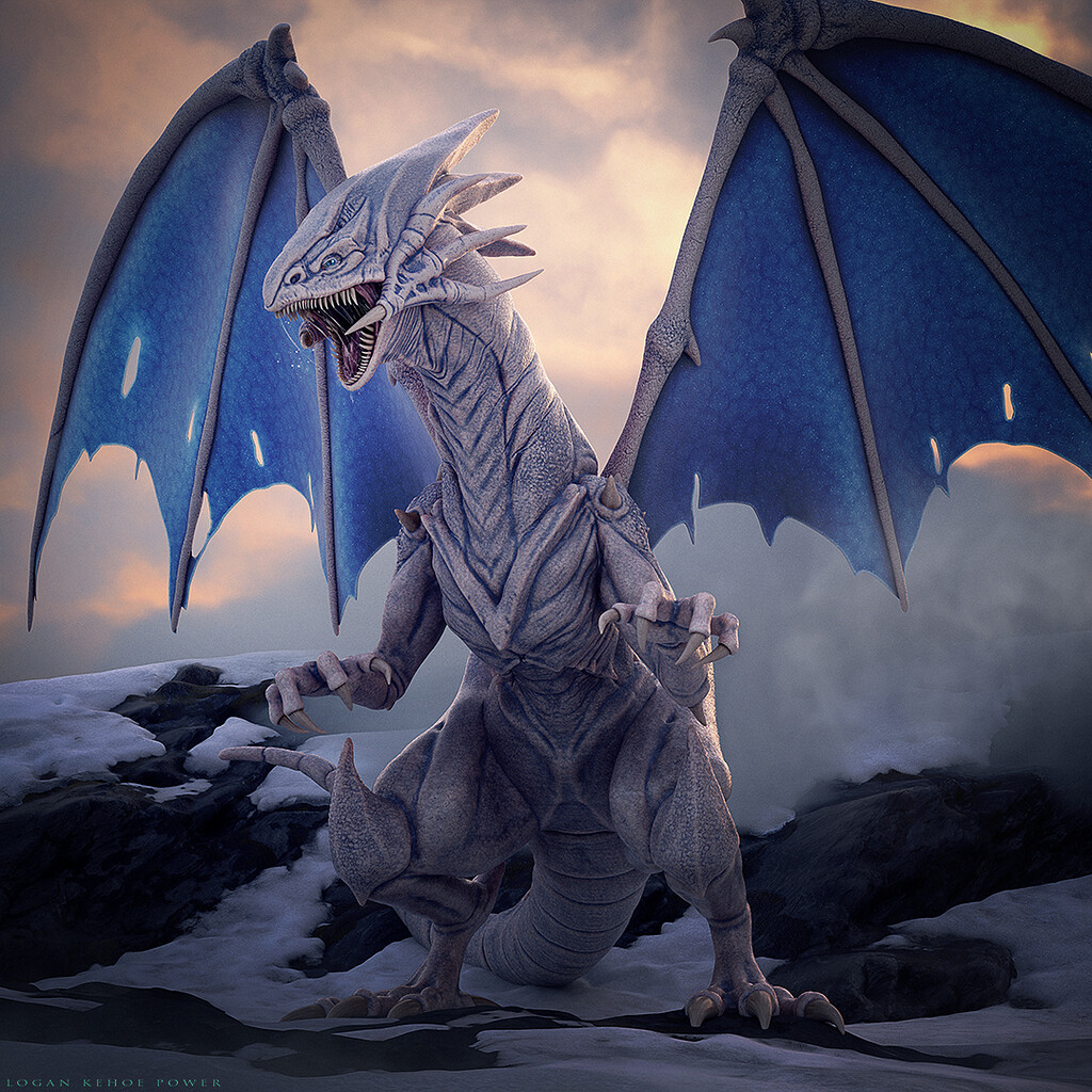Blue Eyes White Dragon - ZBrushCentral