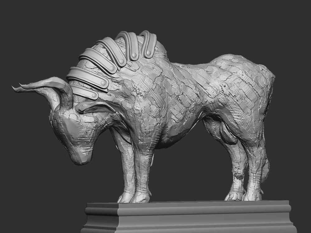Bull_I_GEN_Digital_SCulpture_SurajitSen_Jan2026_WIP2
