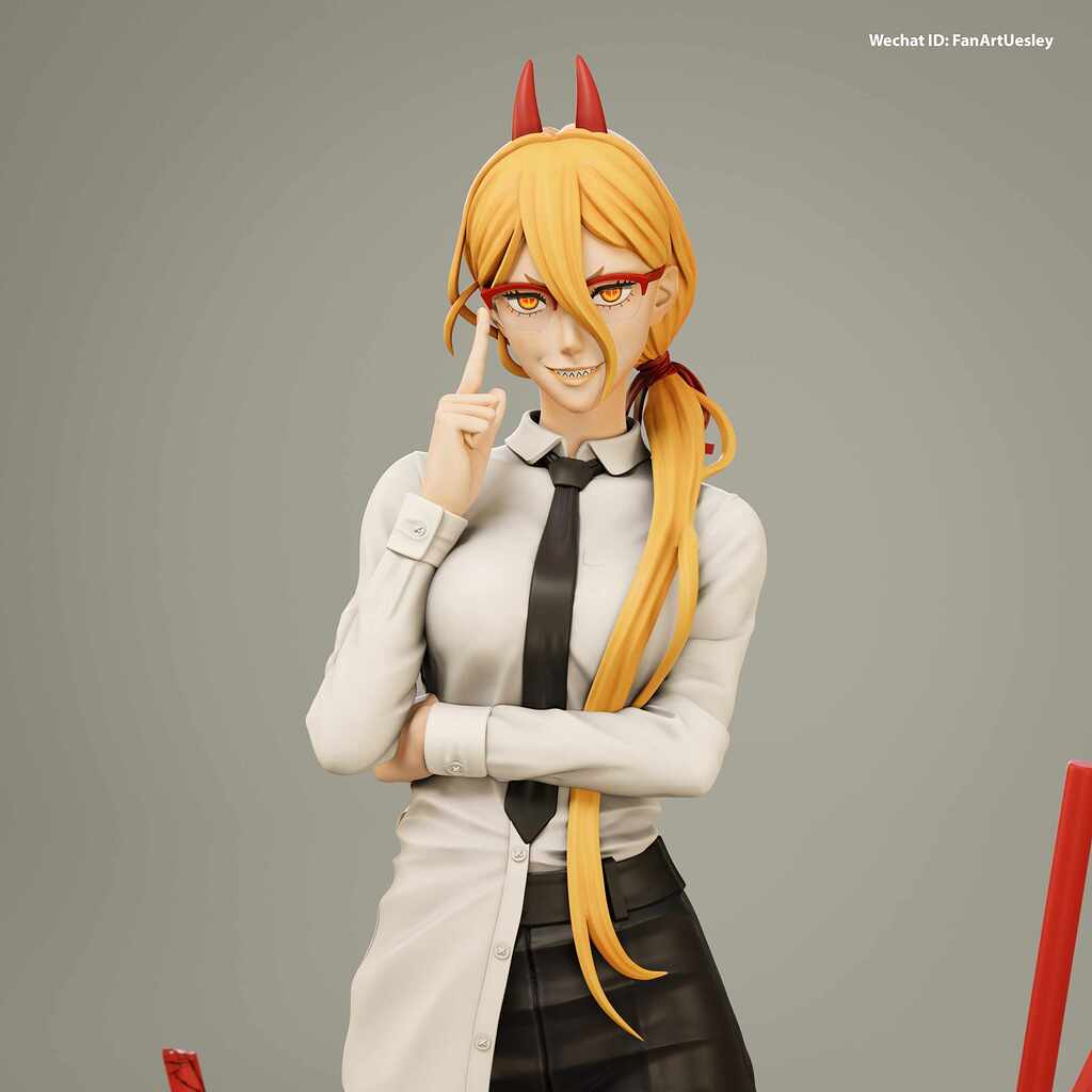 Power Intellectual Chainsaw Man ZBrushCentral