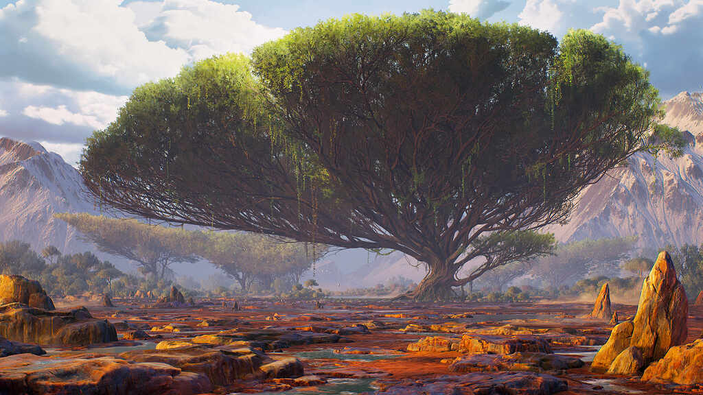 絵画 TREE Hiroshige I, Maple Trees at Mama, One Hundred Famous Views