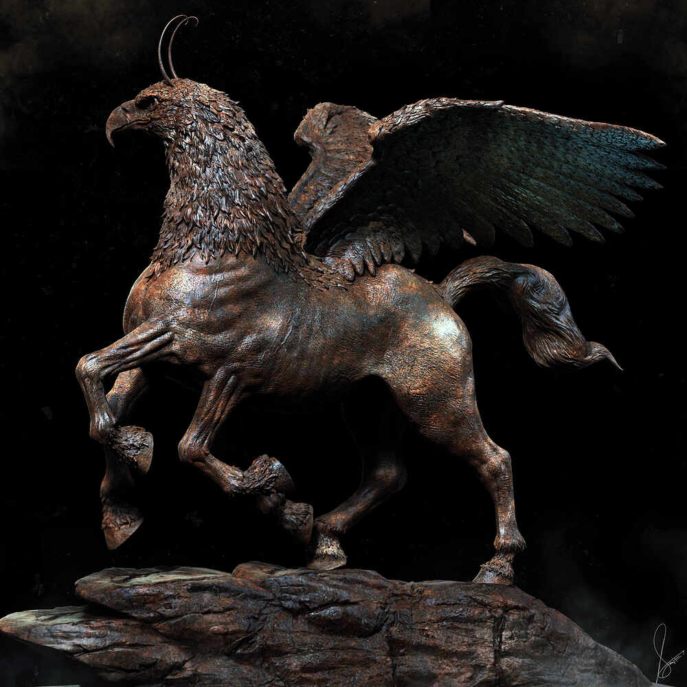 Hippogriff-X_Creature_Digital_Sculpture_Surajit_Sen_Dec2025C