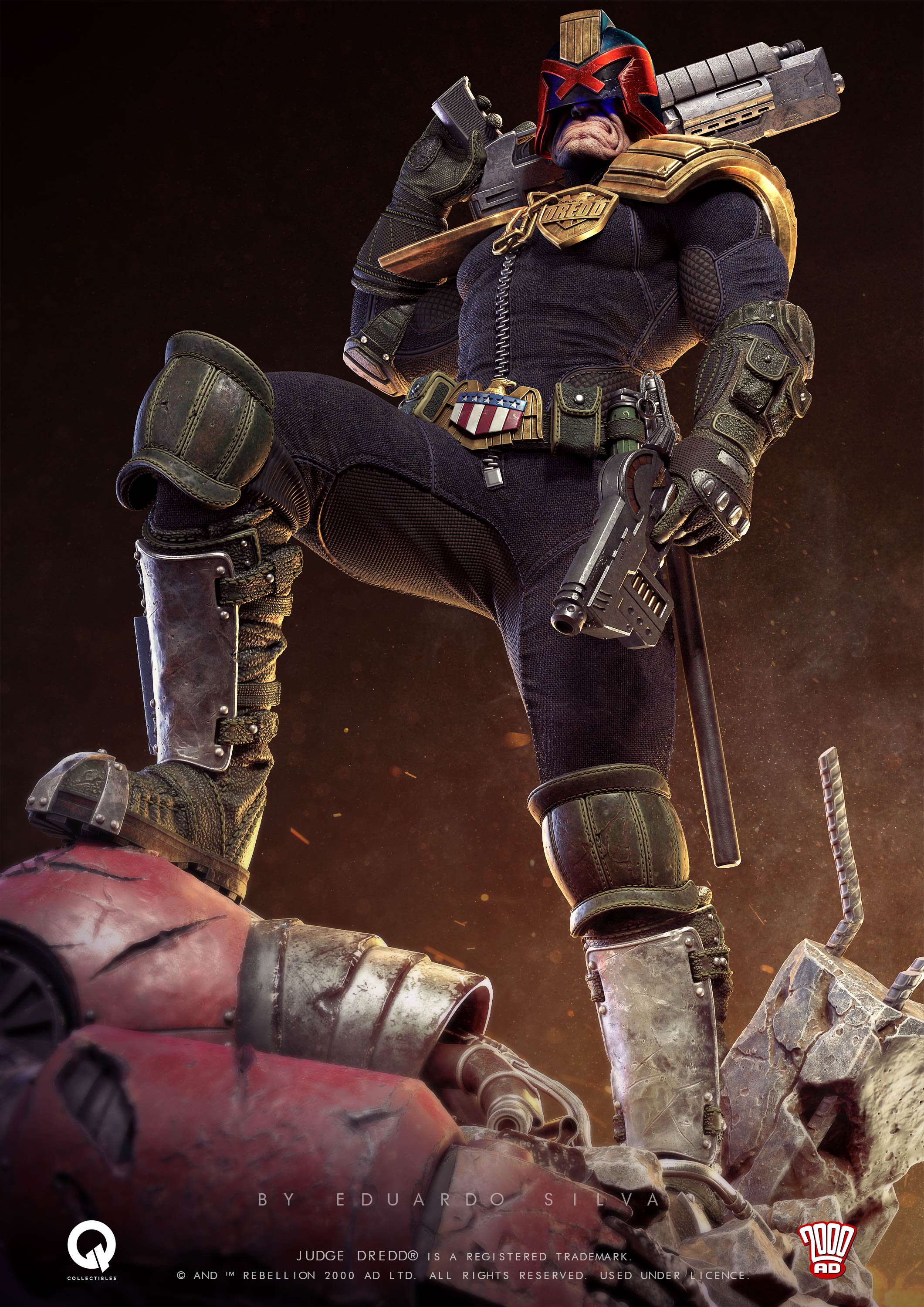 JUDGE DREDD 1:4 scale - Q-Collectibles - ZBrushCentral