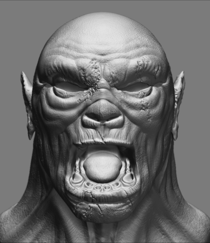 Baraka from MK2, ZBrush Art