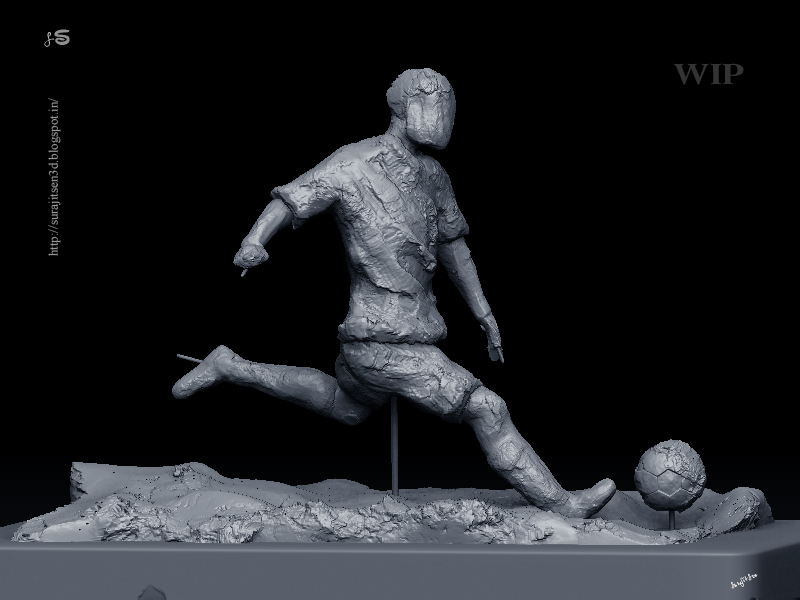Footballer_speed_sculpt_by Surajit Sen_WIP.JPG