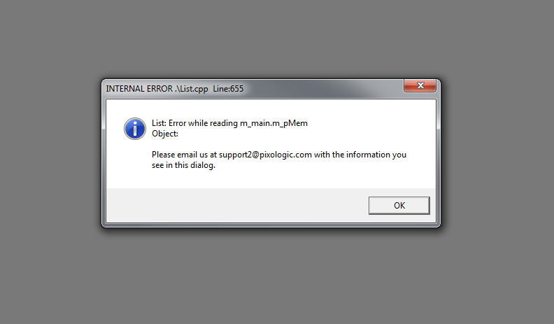 zbrush crashes when opening file
