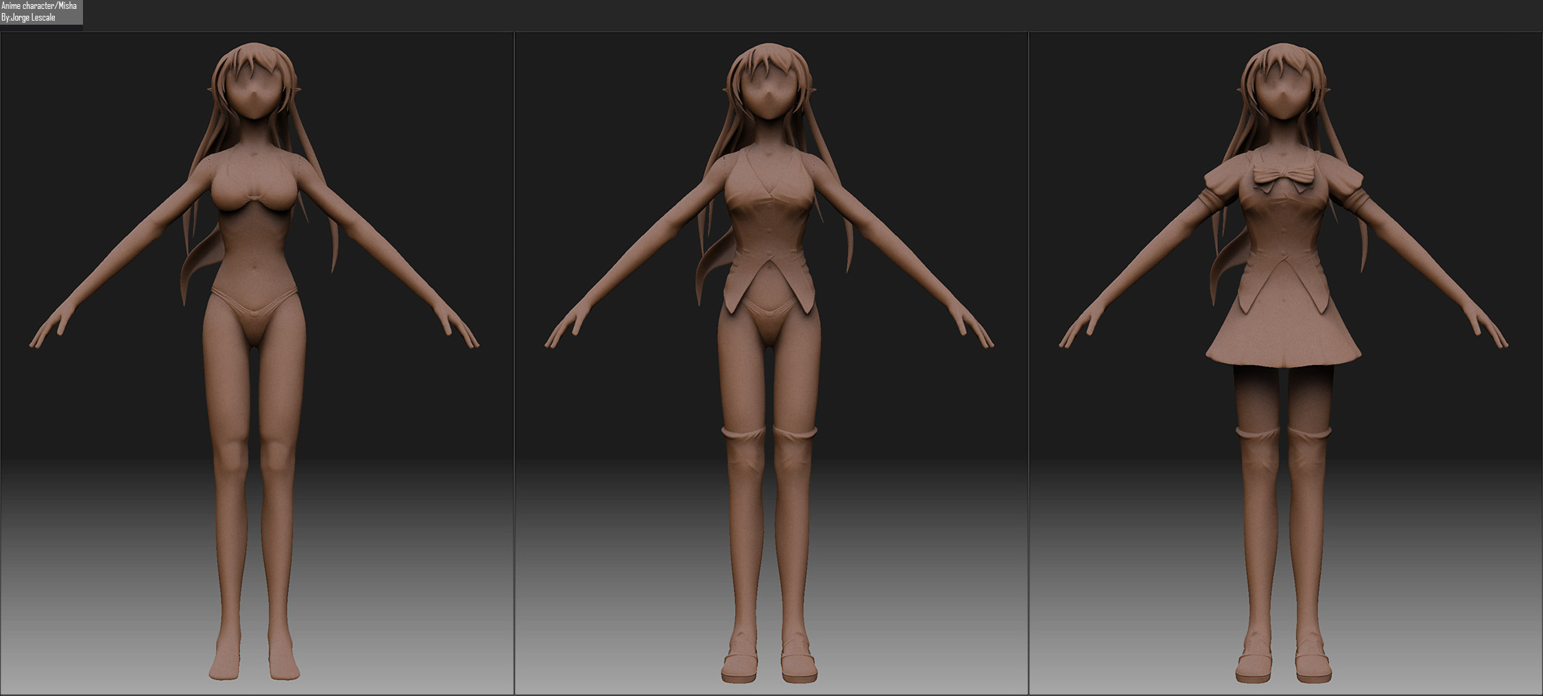 Anime character test. - ZBrushCentral