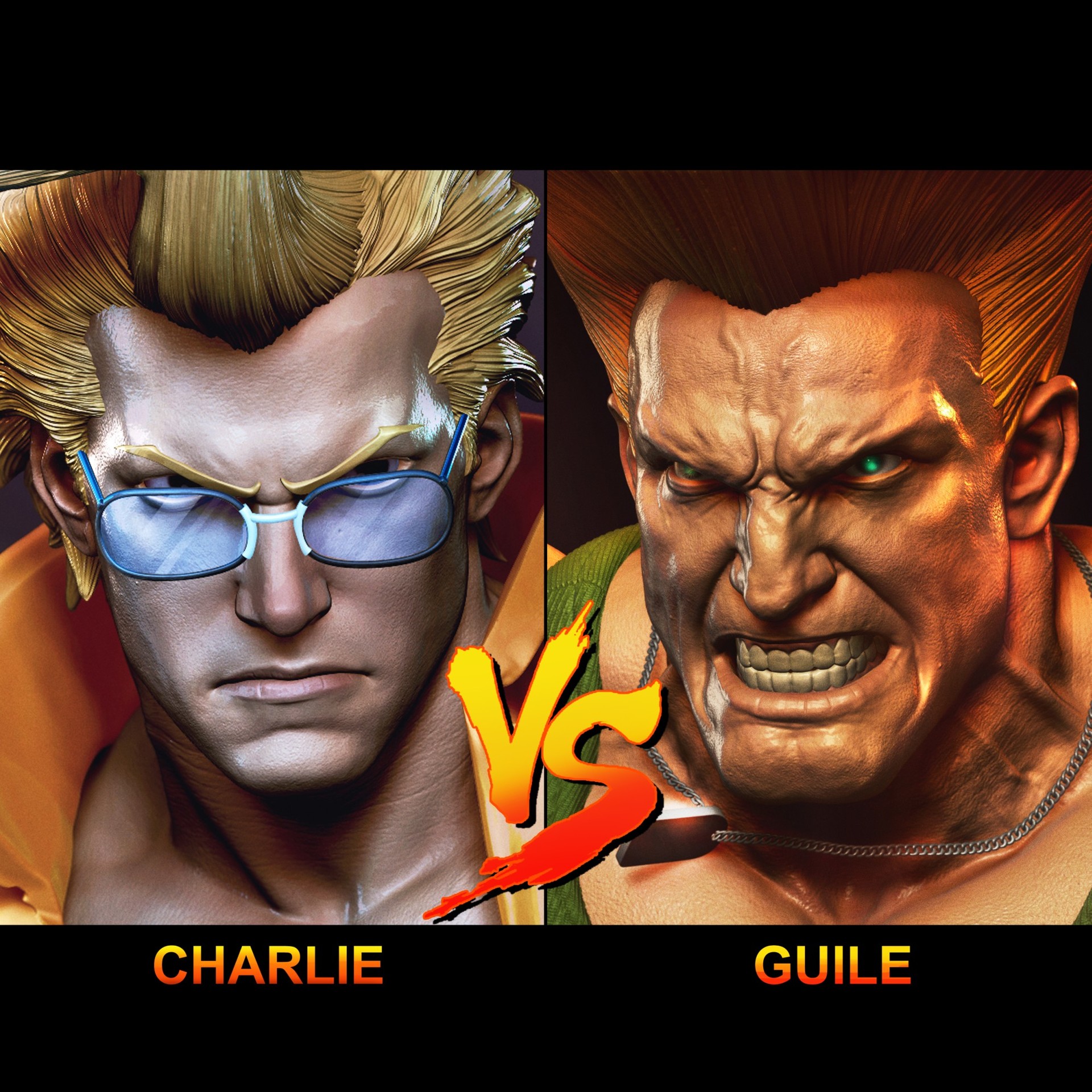 Guile VS. Charlie Nash 