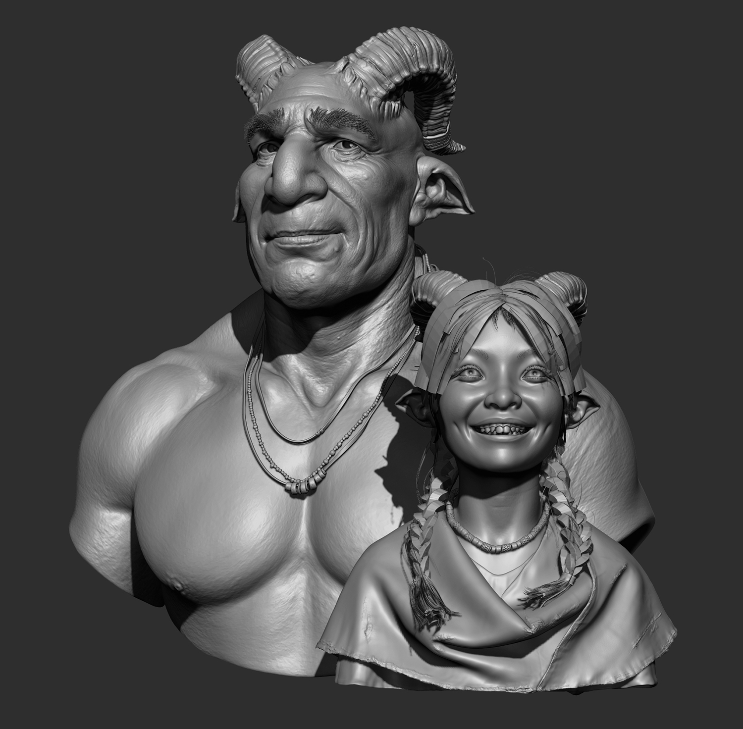 father_daughter_zbrush