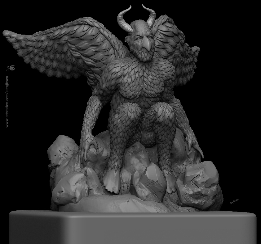 Birdman_V01_Digital_SCulpture_SurajitSen_Aug2019_gry_v1