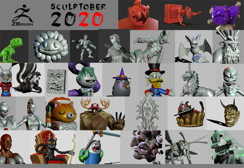 Sculptober-2020-Collecttion