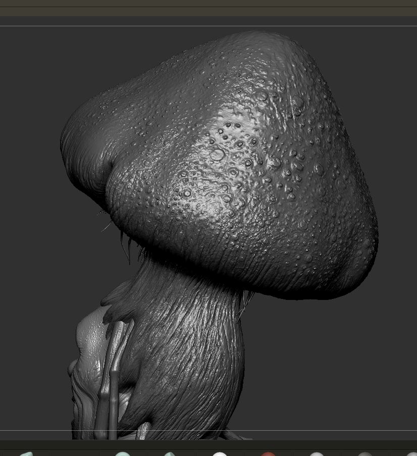 Mushroomman_Digital_SCulpture_SurajitSen_Sept2024_WIP5