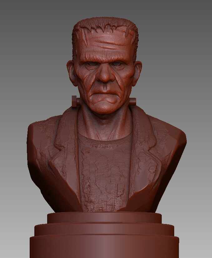 Frankenstein_Digital_Sculpture_SurajitSen_Dec2023_WIP