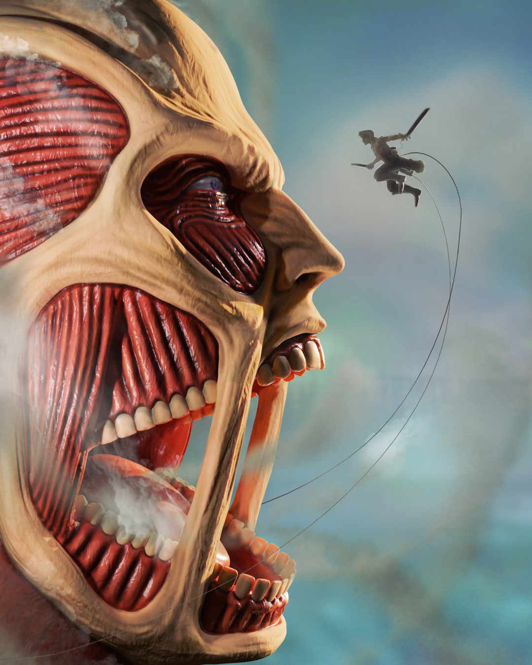 Eren vs. Titan Attack on Titans Shingeki No Kyojin ZBrushCentral