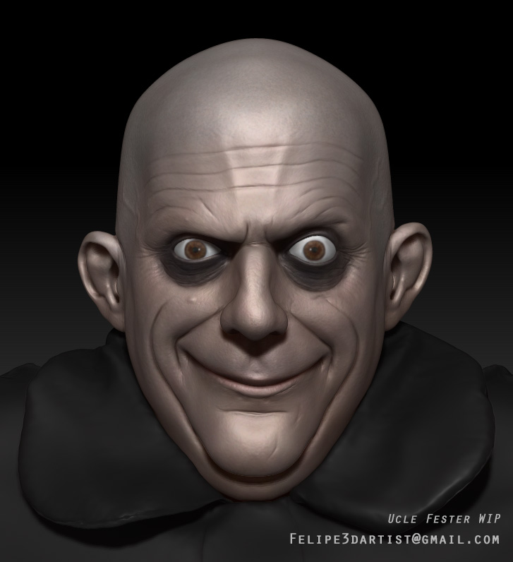Uncle Fester ( The Addams Family ) - ZBrushCentral