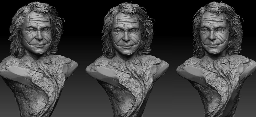 The_Joker_Digital_Sculpture_SurajitSen_June2021A_WIP
