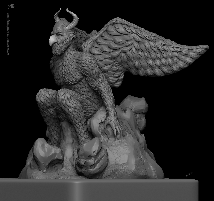 Birdman_V01_Digital_SCulpture_SurajitSen_Aug2019_gry_v03
