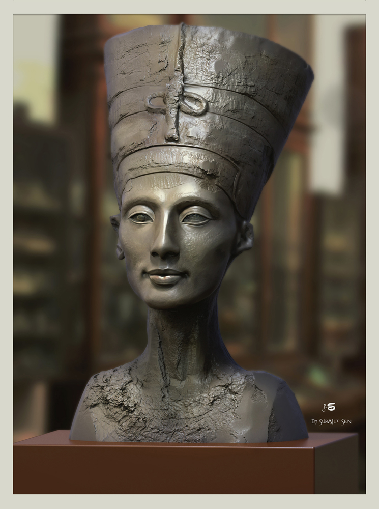 Nefertiti_Digital_Sculpture_SurajitSen_May2021AL