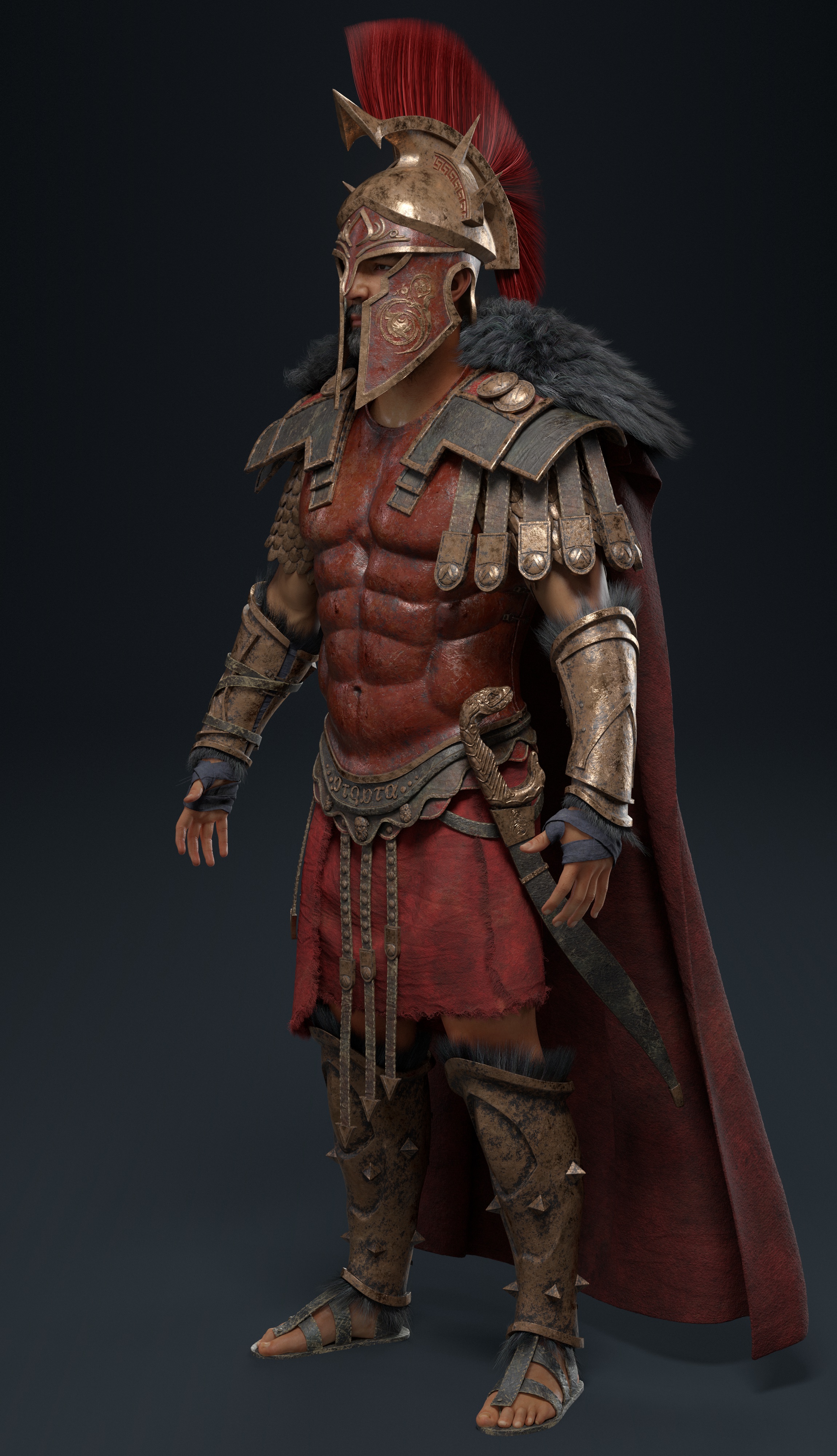 Spartan War Hero Assassin S Creed Odyssey Fanart Zbrushcentral