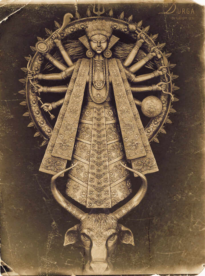 Durga_Digital_Sculpture_SurajitSen_Oct2021A1_Look3
