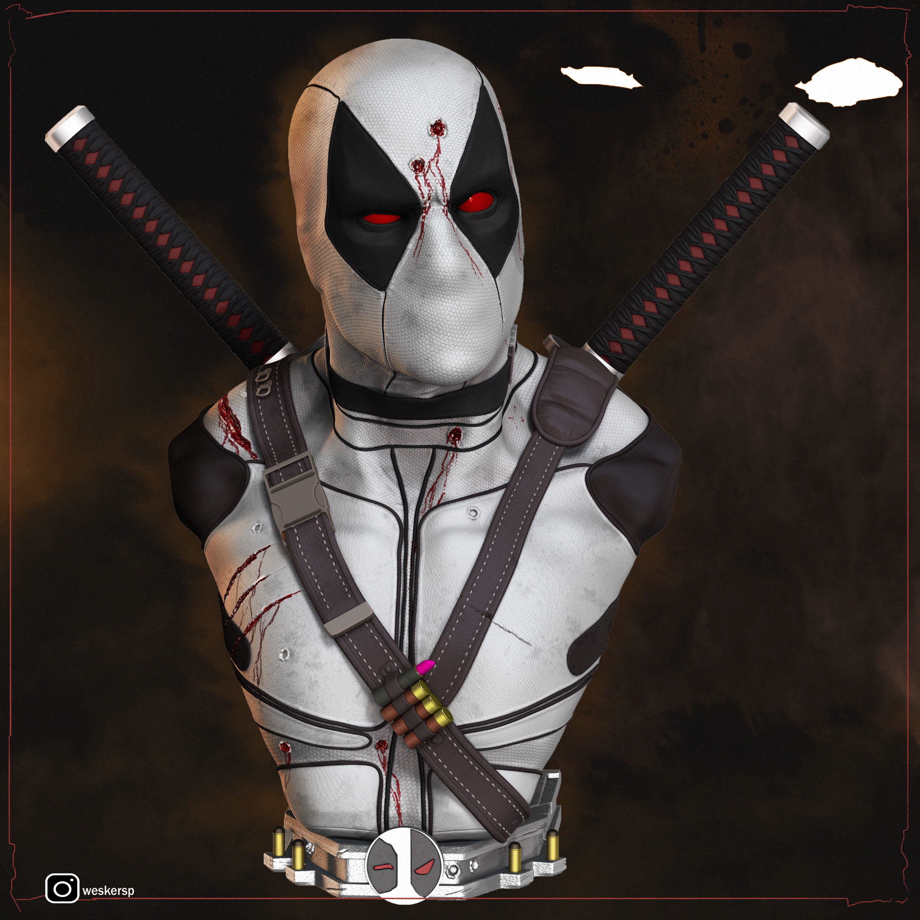 DEADPOOL BUST STATUE - ZBrushCentral