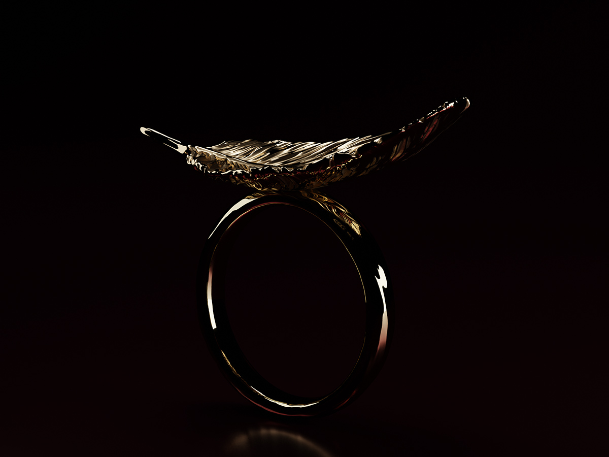 Feather Ring - Elegance - 1