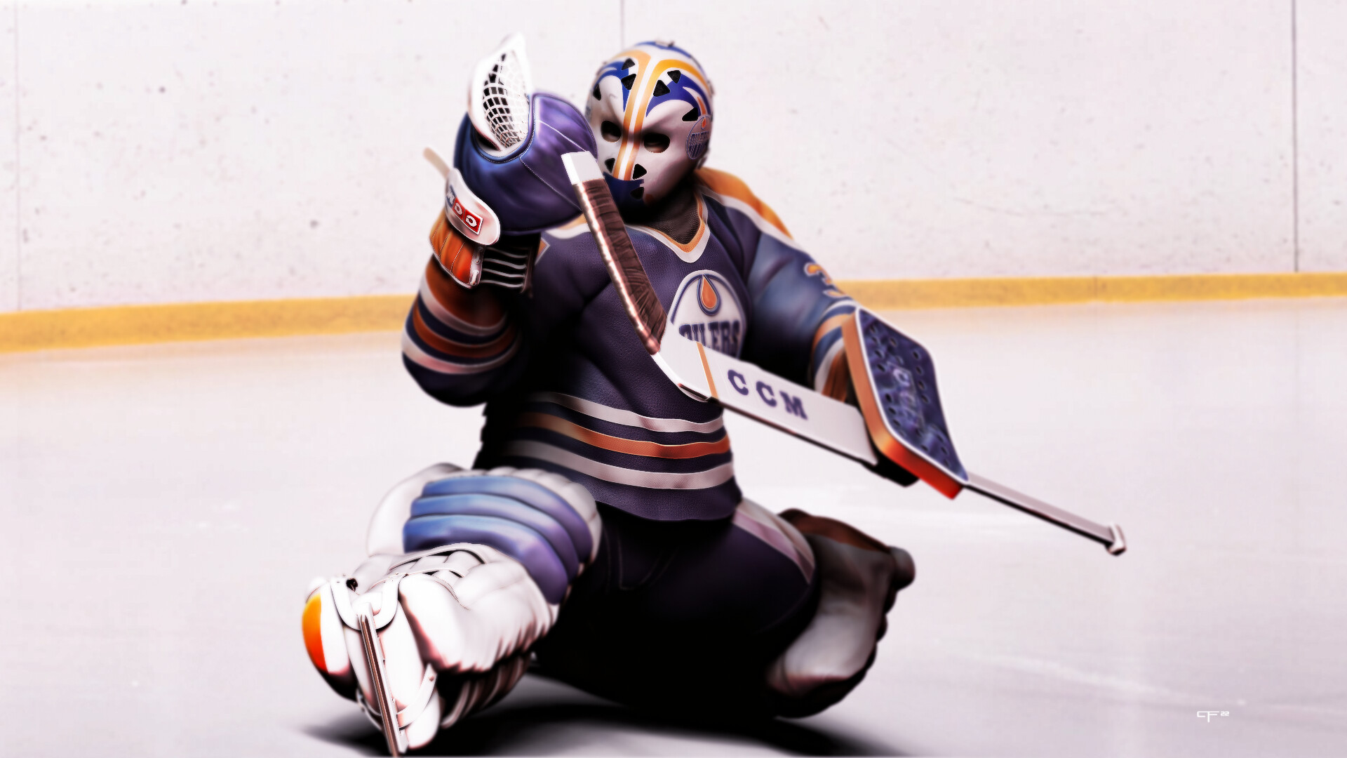Grant Fuhr // Edmonton Oilers // Goalie // Hockey // NHL // 