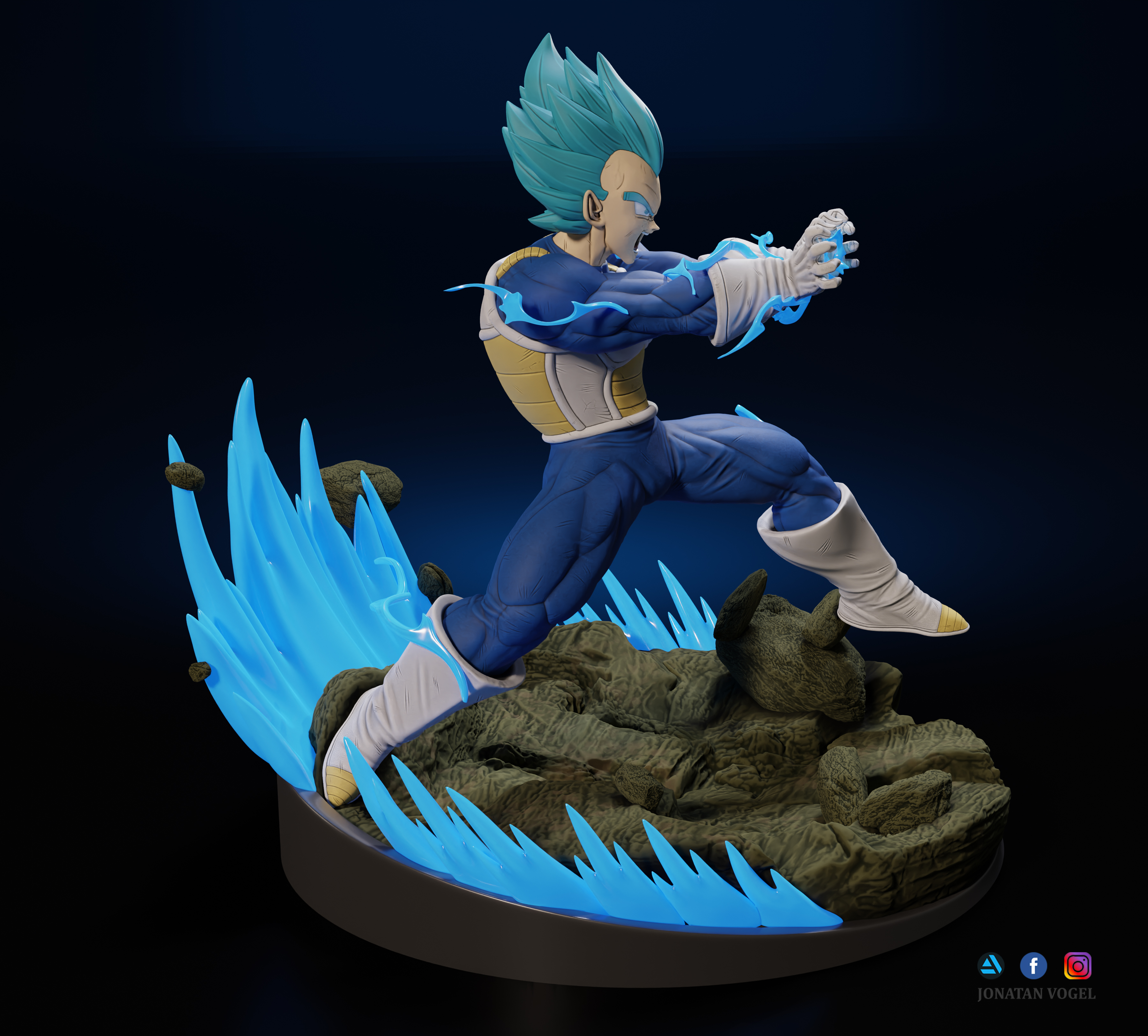 Majin Vegeta Final Flash  Dragon ball z, Dragon ball, Anime