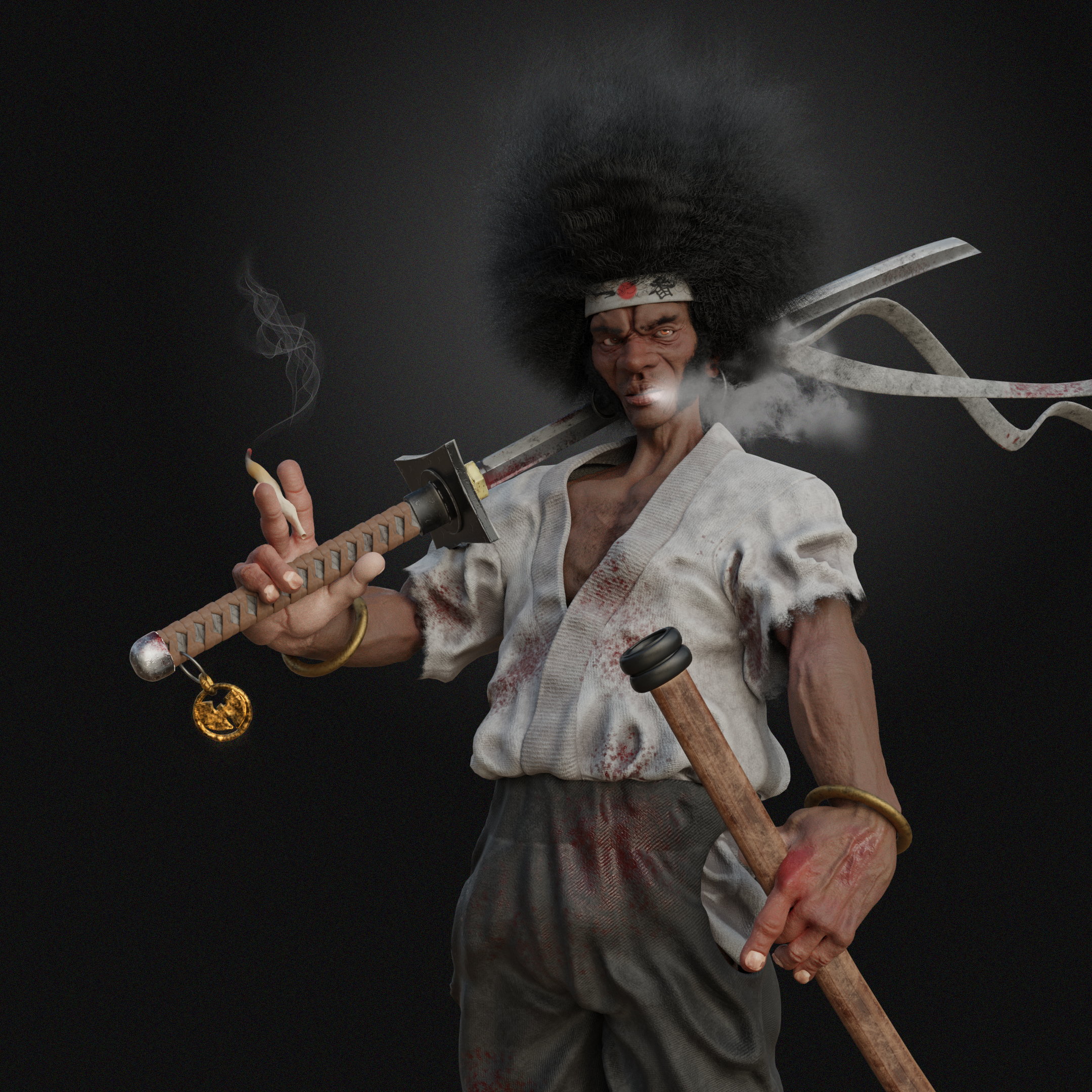 File:Afro Samurai cosplayers (2335246793) (2).jpg - Wikimedia Commons