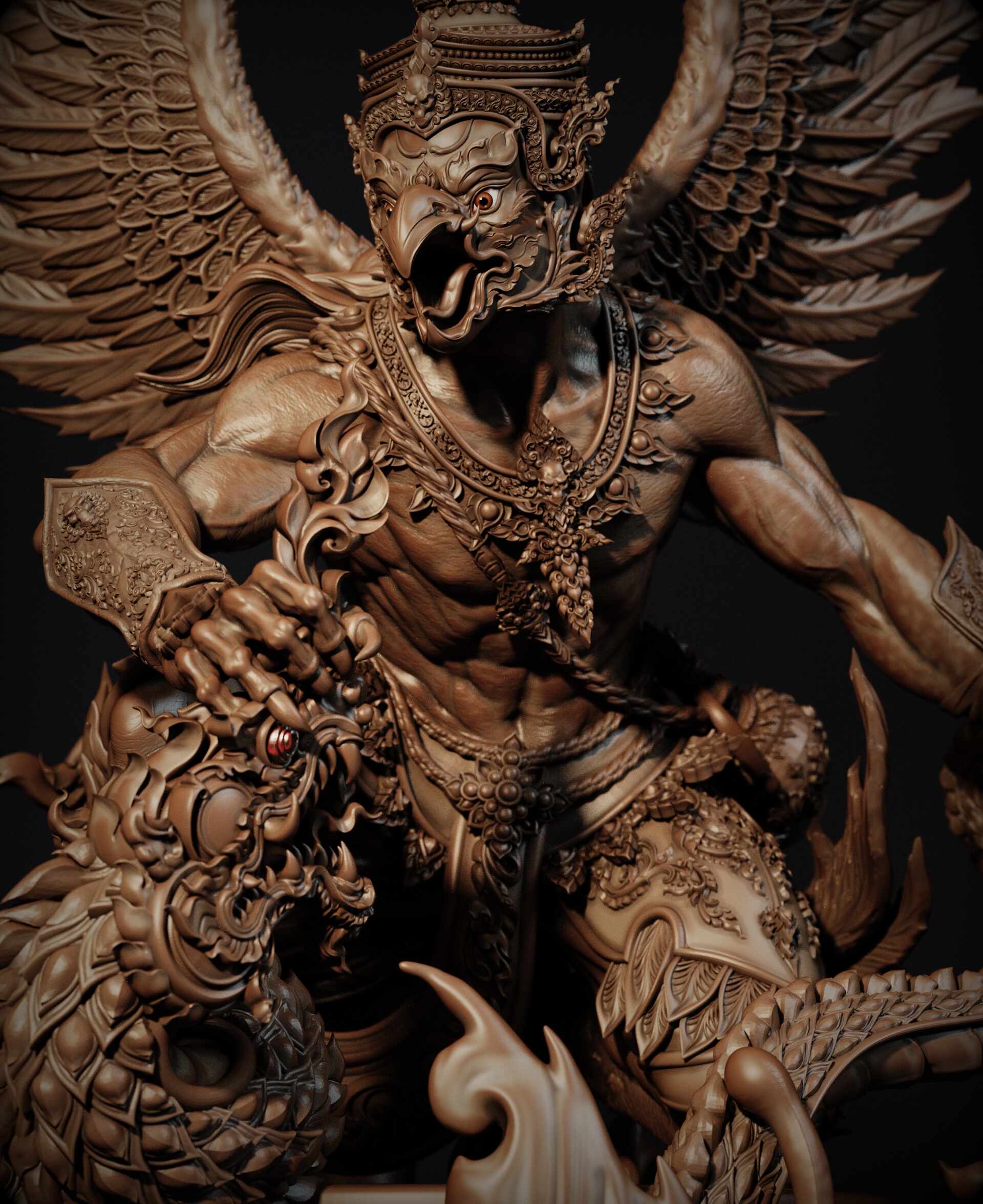 The Battle of Garuda and Naga - ZBrushCentral