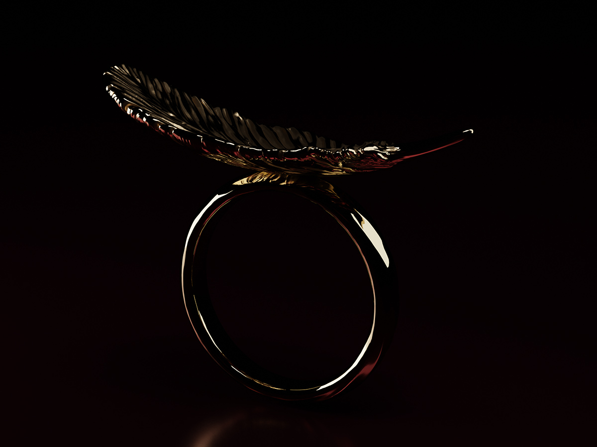 Feather Ring - Elegance - 2