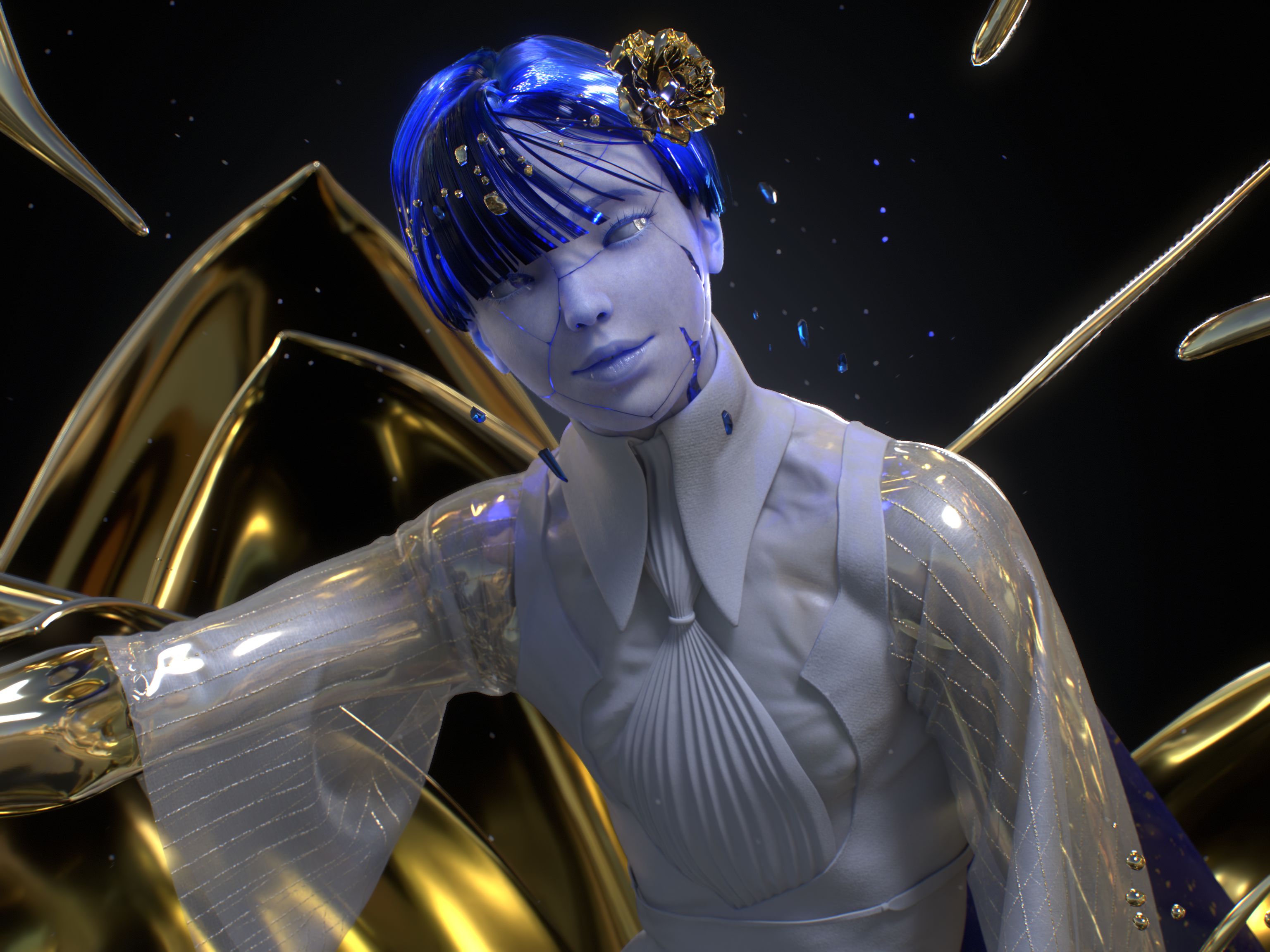 Phosphophyllite - Land of the Lustrous - ZBrushCentral
