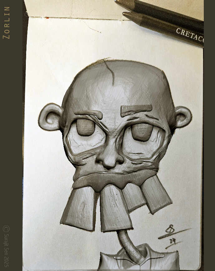 C_Concept_Zorlin_Creature_Digital_Sculpture_SurajitSen_Feb2025