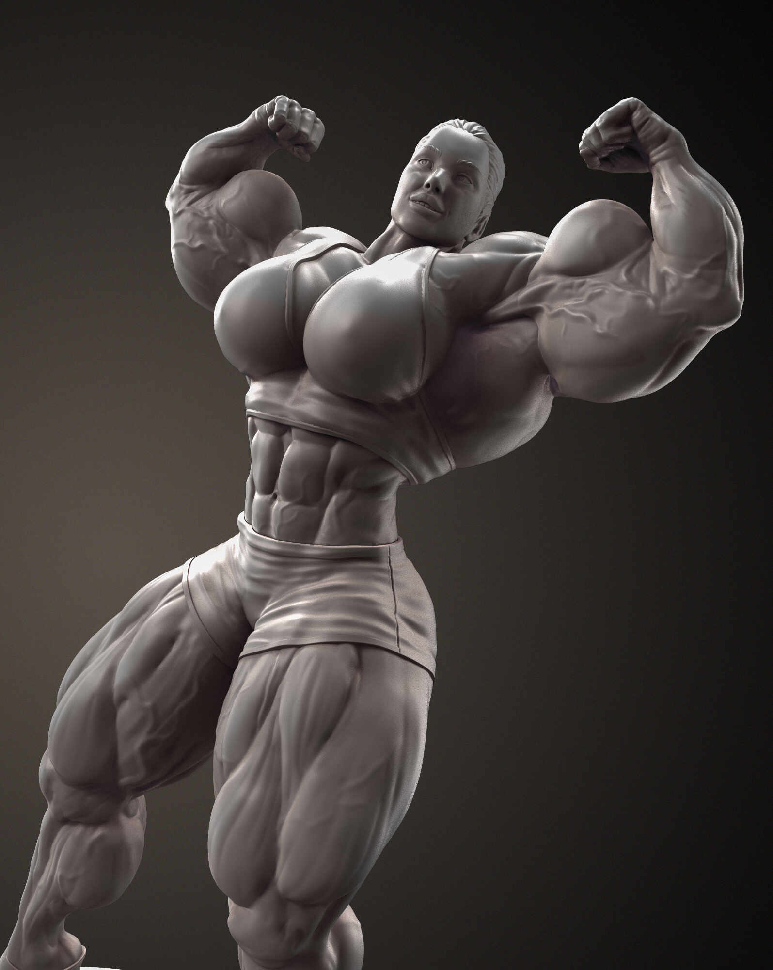 3d female muscle growth