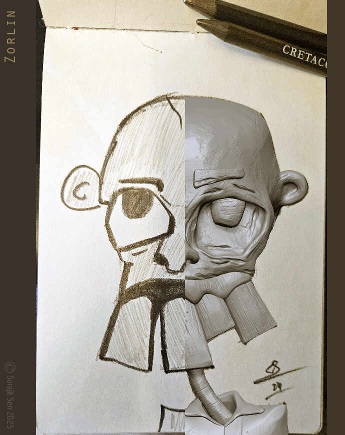 B_Concept_Zorlin_Creature_Digital_Sculpture_SurajitSen_Feb2025