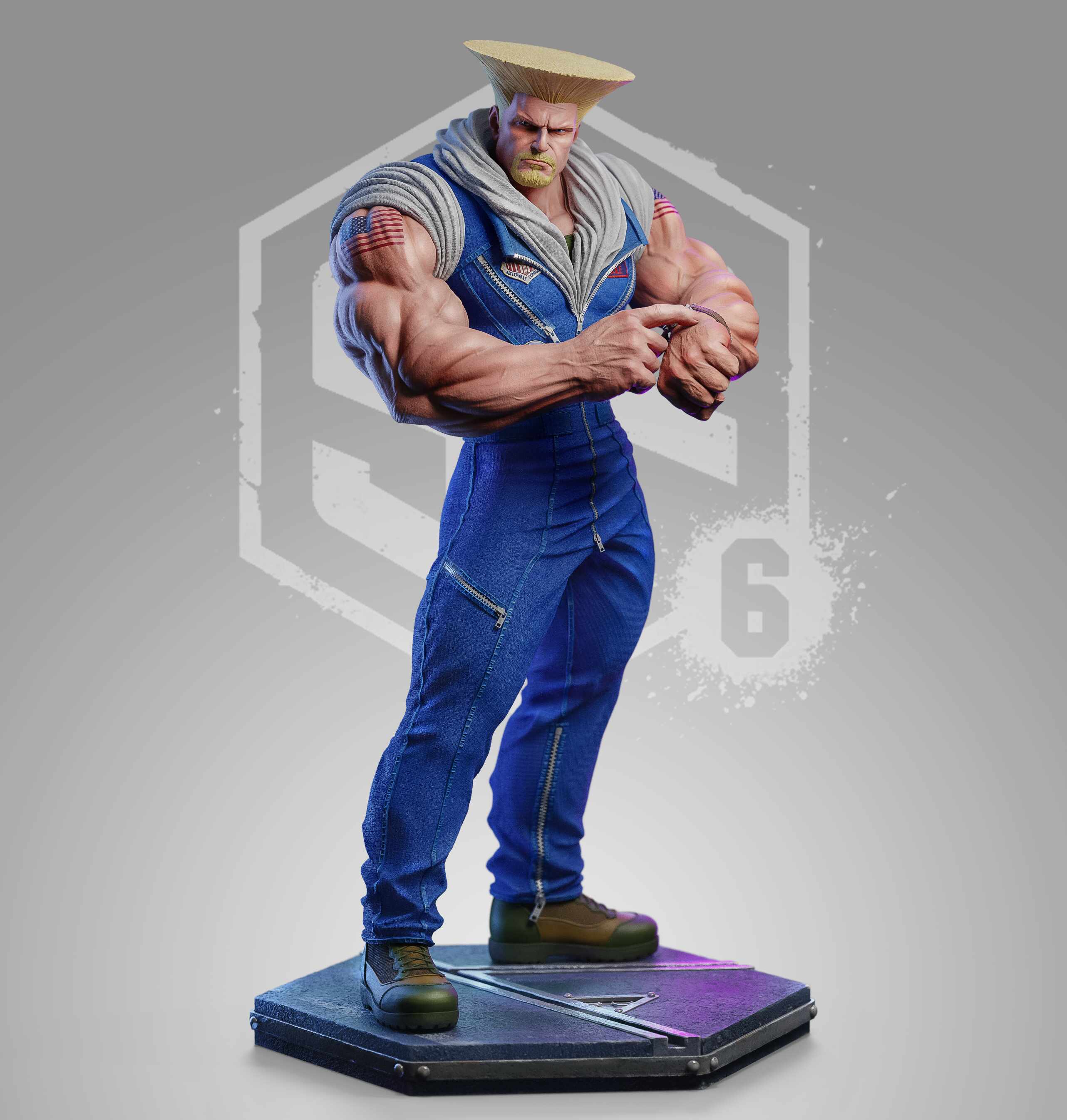 Realistic Guile from Street Fighter - ZBrushCentral