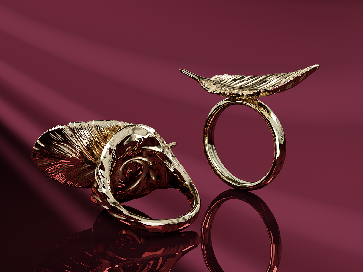 Feather Rings - 3