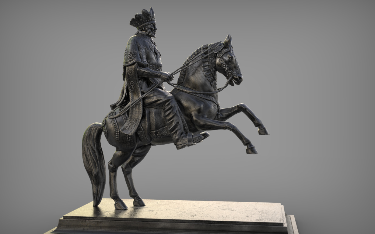 Statue Of Menelik Ii Emperor Of Ethiyopia Zbrushcentral