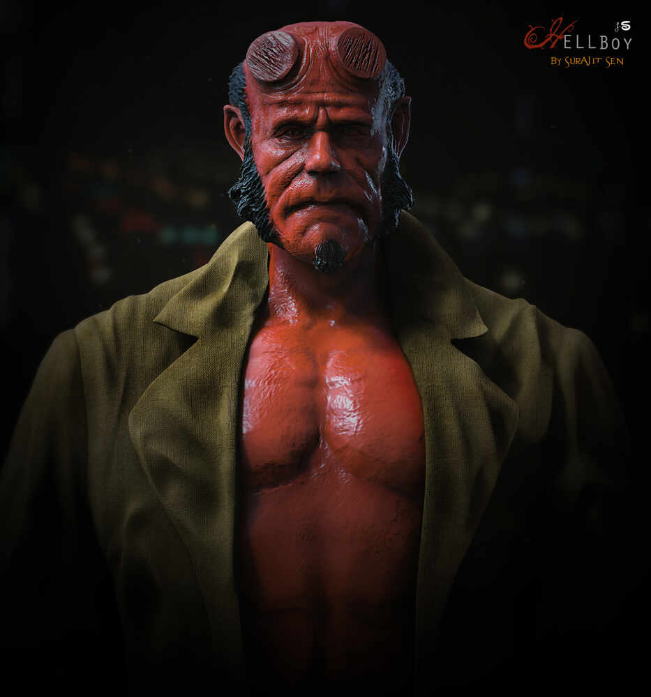 Hellboy_Digital_Sculpture_Study_SurajitSen_March2022AAA_L