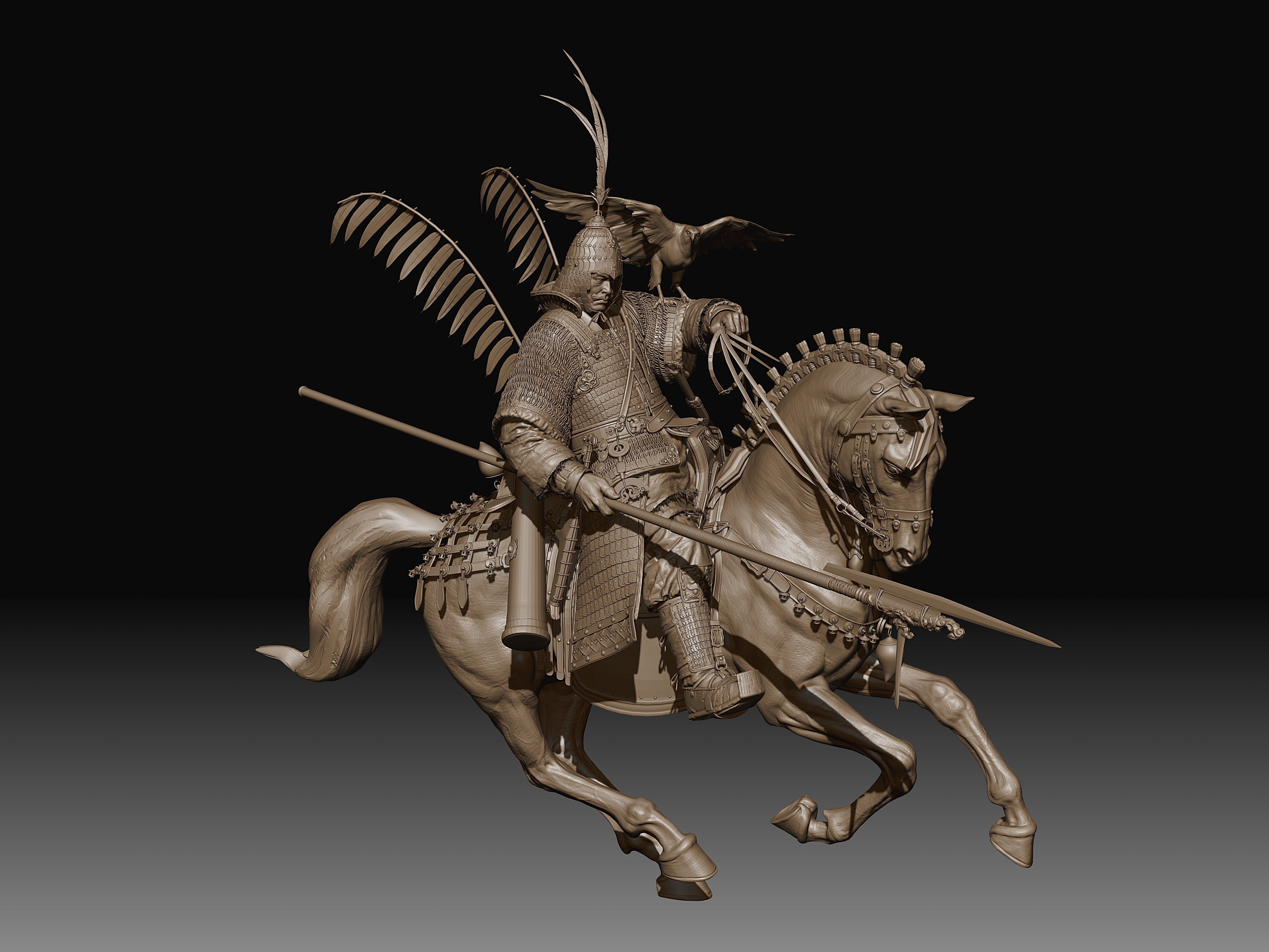 骑马武士- ZBrushCentral