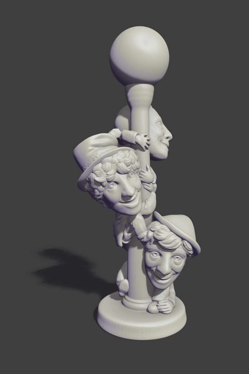 Marx Bros totem front view