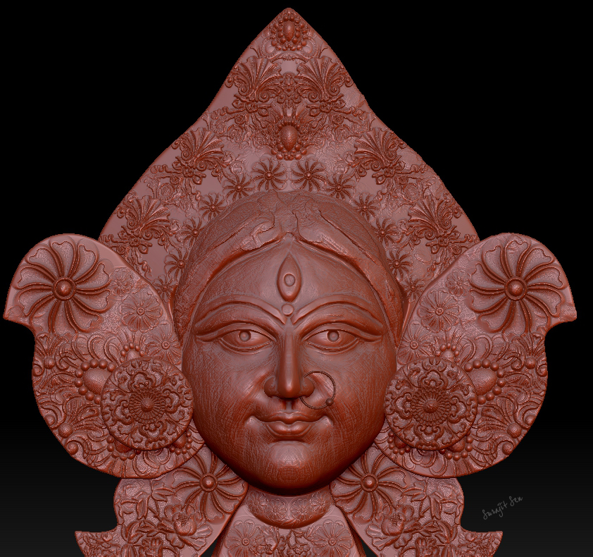 Mrinmoyee_digital_Sculpture_SurajitSen_July2019_WIP